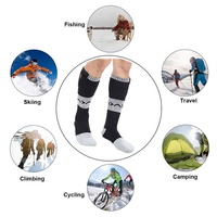 Pour Logo personnalisé 3 niveaux chauffage USB Ski chaussettes chauffantes pour hommes femmes Coolmax respirant chaussettes décontractées 7.4V 2200mAh 45-65C