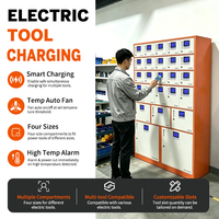 Armoire de charge et de stockage d'outils électriques dédiée aux entreprises minières, gestion intelligente, recharge en libre-service, contrôle de la consommation d'énergie