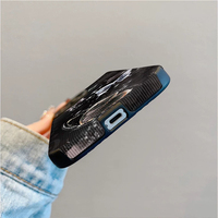 Coque de téléphone portable en cuir artificiel TPU avec impression papillon et lumière scintillante pour iPhone X Xr 11 12 13 14 15 16 17 18 Pro Max
