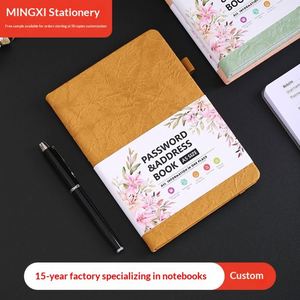 Password Book for Strap <b>Custom</b> PU A4 Notebook with Horizontal Line <b>Diary</b> Plus Logo Creative - Product Image 2