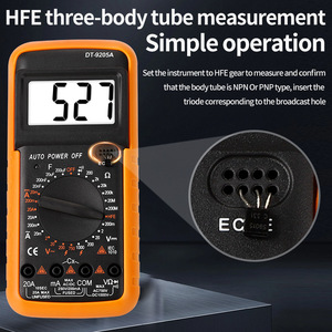 Multímetro Digital Dt-9205a, 1000v DC, 200a AC/DC, Medición de Corriente y Capacitancia, Apagado Automático, Modelo Estándar - Product Image 4
