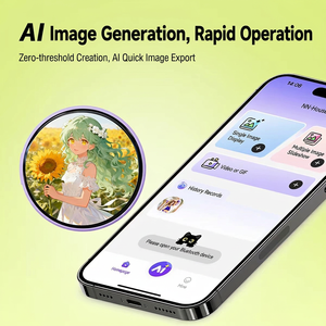 Insignia Electrónica Inteligente con Pantalla Táctil HD de 1.85 Pulgadas, Carga de Fotos y Videos, Personalizable con GIF de Anime para Eventos de Cosplay - Product Image 3