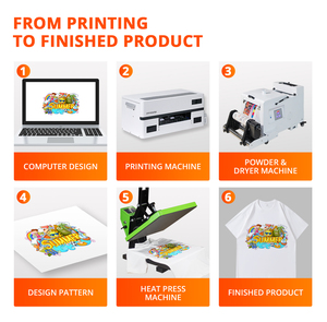 Máy tính để bàn xp600 UV dtf máy in Máy in kỹ thuật số T-Shirt máy in 30cm nhỏ dtf máy in - Product Image 5