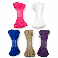 Cordon Micro Paracord Yongxiang 2mm en Nylon/Polyester Tressé 50m – Mini Corde pour Fabrication de Bijoux, Porte-clés, Bricolage, Bracelets – Bobine en Gros
