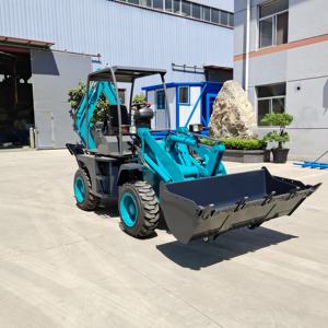 Pabrik Outlet Backhoe Loader 4x4 1 Ton 2 Ton 3 Ton CE ISO 4x2 <span class=keywords><strong>Mini</strong></span> Backhoe Loader Excavator Mesin Konstruksi - Product Image 4