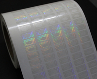 Autocollant de sécurité personnalisé hologramme anti-contrefaçon transparent 3D holographique rouleau d'autocollant