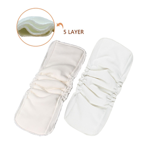 Inserts de couches en tissu ondulé imperméable PUL doublures en coton de bambou naturel pour <span class=keywords><strong>couche</strong></span>-culotte en tissu - Product Image 3