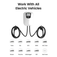 Nouvelle station de recharge triphasée 22 kW de premier ordre, indice de protection IP54, interface Type2/GBT, écran LCD, équilibrage de charge, boîtier durable, pour lieu de travail