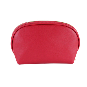 Sac cosmétique en cuir PU en forme de coquille à rayures, personnalisé pour femmes, vente en gros d'usine, sac de maquillage promotionnel mignon en forme de coquille - Product Image 5
