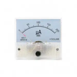 DC Pointer Current Meter Panel 50uA 100uA 200uA 300uA 500uA AMP Gauge Current Mechanical Ammeters 85C1