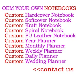 Livros personalizáveis do planejador do diário, impressão a5 bloco de notas