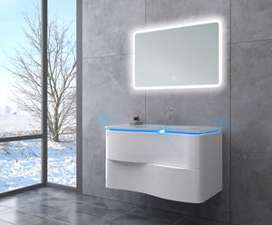 Armoire de salle de bain led en forme d'arc meubles <span class=keywords><strong>vanité</strong></span> juste armoire de salle de bain et <span class=keywords><strong>vanité</strong></span> avec led bleue - Product Image 5