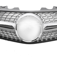 Hochwertiges ABS-Material Kühlergrill für SL-Klasse R230 2010-2012 Diamant-Stern gitter
