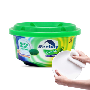 Pâte à vaisselle parfumée au citron 200g, puissant dégraissant pour la cuisine, pâte à vaisselle efficace pour le nettoyage - Product Image 1