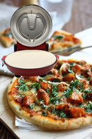Mesin Pizza otomatis HARGA TERBAIK dengan Timer 380-420 derajat Celsius Mini Pizza Oven pembuat Pizza elektrik