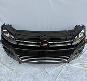 Conjunto de Parachoques Delantero Original para <span class=keywords><strong>Volkswagen</strong></span> <span class=keywords><strong>Touareg</strong></span> 2011-2014, Rejilla de Faros Antiniebla, Tanque de Agua, Radiador, Arnés, Piezas de Automóvil, Nosecut - Product Image 4
