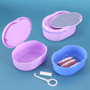 Ensemble professionnel <span class=keywords><strong>de</strong></span> nettoyage et <span class=keywords><strong>de</strong></span> stockage <span class=keywords><strong>de</strong></span> prothèses dentaires avec panier <span class=keywords><strong>de</strong></span> crépine Boîte <span class=keywords><strong>de</strong></span> <span class=keywords><strong>bain</strong></span> pour fausses dents et mallette <span class=keywords><strong>de</strong></span> rangement pour douilles dentaires - Product Image 3