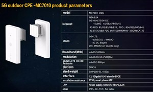 เราเตอร์ ZTE 5G CPE สำหรับภายนอกอาคาร รุ่น ZTE MC7010 5G WiFi Router พร้อมช่องใส่ซิมการ์ด สำหรับเครือข่ายภายในบ้าน - Product Image 5