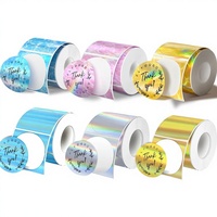 Papier d'étiquettes thermiques adhésives M220/M110, impression thermique laser holographique couleur, emballage en rouleau TM-002, personnalisable, agriculture