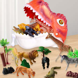 Jouets de dinosaures pour enfants, petit garçon, grand Tyrannosaurus Rex, Triceratops, PVC souple, <span class=keywords><strong>Jurassic</strong></span>, échelle 1/72, ensemble de simulation du monde animal - Product Image 2