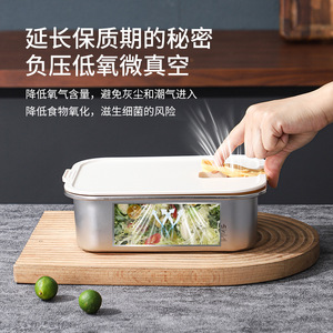304 Stainless Steel Food Storage <b>Container</b> Rectangle Airtight With Plastic Lid For Kitchen <b>Refrigerator</b> - Product Image 5