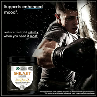 Capsules de Shilajit, Ashwagandha et Maca noire, 120 unités, complément alimentaire, OEM, ODM, marque privée, vente en gros pour adultes