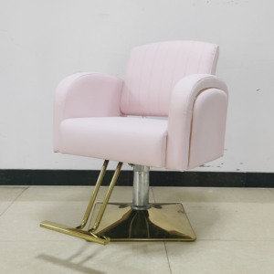 Sillón de Barbería de Lujo de Alta Gama, Totalmente Tapizado en Cuero, Base de Acero Inoxidable, Color y Logotipo Personalizables, Silla de Estilismo para Salón de Belleza - Product Image 2