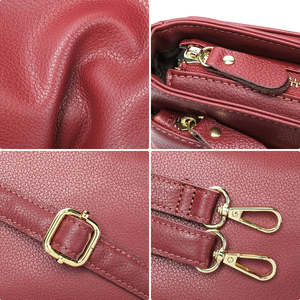 Bolso de Mano de Cuero Suave de un Solo Hombro para Mujer, Bolso Cruzado de Cuero Genuino, Bolso de Hombro de un Solo Hombro para Mujer - Product Image 3