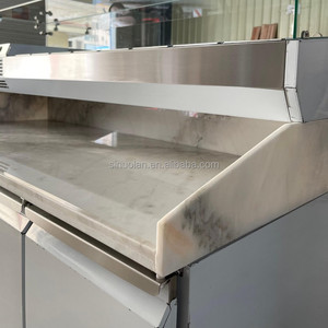 <span class=keywords><strong>Table</strong></span> de préparation réfrigérée double température professionnelle la plus vendue pour sandwichs, pizzas et salades - Product Image 3