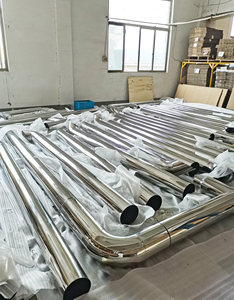 Nhiệm vụ nặng nề xe tải 8 inch mạ crôm phẳng hàng đầu cắt ống xả Stack Bộ dụng cụ cho <span class=keywords><strong>peterbilt</strong></span> - Product Image 6