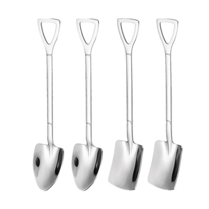 Cuillères à Pelle en Acier Inoxydable Or Argent Mini Cuillère à Café Crème Glacée aux Fruits Cuillères à <span class=keywords><strong>Dessert</strong></span> Ensemble de Vaisselle de Cuisine - Product Image 6
