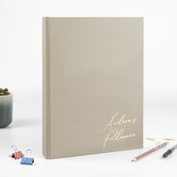 Organisateur de documents en cuir et lin personnalisé en gros, format A4 A5 8,5x11 pouces, classeur à anneaux en D (2, 3 ou 4 anneaux) avec logo