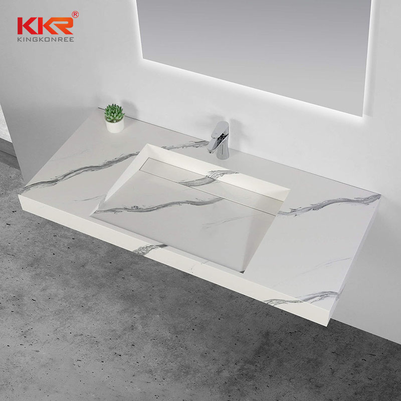 KKR Lavabo Nouveau Design Italien Sanitaire Meubles De Salle De Bains Double Lavabo Évier