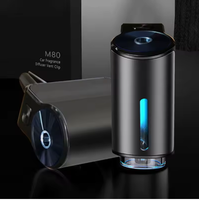 Diffuseur d'arômes pour voiture USB ultrasonique MAONOAL M80, 10 ml, rechargeable, automatique, portable, avec clip pour grille d'aération et éclairage LED