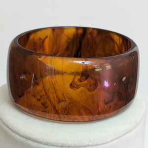 กำไลเรซินแฟชั่นสำหรับสุภาพสตรีดีไซน์โปร่งใสพร้อมสัมผัสทางพฤกษศาสตร์จริง - Product Image 1