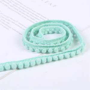 Supporto OEM ODM, Passamaneria Mini Pompon Colorata di Buona Qualità per Decorazione di Vestiti, Borse e Scarpe - Product Image 6
