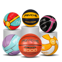 Ballon de basketball officiel taille 7 de PSYCHE Factory, en cuir microfibre et caoutchouc PU, pour entraînement intérieur masculin, livraison directe