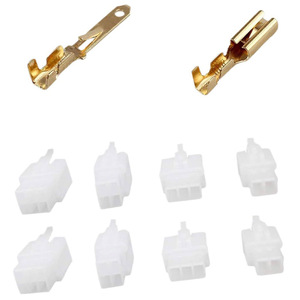 Kit de 380 Conectores Eléctricos Automotrices de 2.8mm, 2/3/4/6 Pines, Macho y Hembra, para Cableado de Motocicletas, Bicicletas Eléctricas y Automóviles - Product Image 2