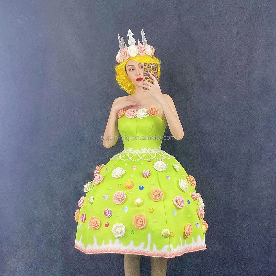 dollcake green dress Isabella Green Floral Maxi Dress | Women's Clothing main image 1