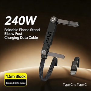 Cable de Datos Tipo C a C OEM <span class=keywords><strong>con</strong></span> Base de Carga Rápida PD de 240W, Cable de Alimentación Trenzado de Nailon <span class=keywords><strong>con</strong></span> Rotación de 90 Grados para <span class=keywords><strong>iPhone</strong></span> 15/16/17 - Product Image 2