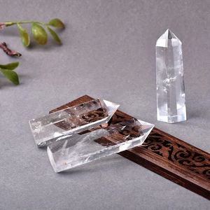 Cristal Natural piedra cruda <span class=keywords><strong>prisma</strong></span> <span class=keywords><strong>Hexagonal</strong></span> de una sola punta cristal blanco Mineral espécimen desmagnetización purificación ornamento - Product Image 4