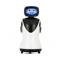 Robot de Recepción con IA y Pantalla Facial, Robot Guía de Bienvenida con Movimiento Autónomo para Vestíbulos Corporativos, Bancos, Oficinas y Servicio de Visitantes