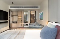 Foshan Moderne 7 étoiles Hôtel Studio Appartements Villa Meubles En Bois Lit Armoire Chambre Ensemble de Meubles