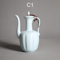 Porcelaine Céramique Chinois Traditionnel Vintage Vert Théière matcha accessoires Boue Grès Théière Chinoise