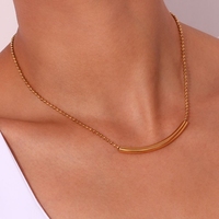 Collier à pendentif sourire en acier inoxydable plaqué or 18 carats avec perle et diamant pour bijoux de mariage Collier en acier inoxydable inoxydable
