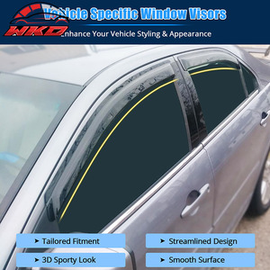 Pare-soleil et déflecteur de pluie pour Ford Fusion Lincoln MKZ 06-12, lot de 4 pièces, protection des vitres latérales des portières de voiture - Product Image 2