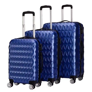 Abs Three Piece <b>Suitcase</b> Set 20 24 28 Inch Silent Spinner Carry On Luggage With Lock Detachable Handle For Leisure Travel - Product Image 2
