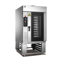 Four Rotatif à Air Chaud 5 10 15 Plaques en Acier Inoxydable pour la Cuisson de Gâteaux de Lune et la Torréfaction de Noix avec Circulation d'Air Uniforme pour Boulangerie