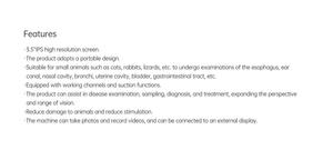 टिकोपे बहुक्रियाशील पशु वीडियो स्वरस्कोप ग्रसनी वीडियो एंडोस्कोप - Product Image 5