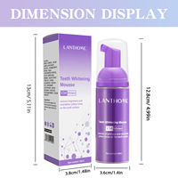 Mousse blanchissante pour les dents saveur menthe 50ml, usage domestique, multi-usages, soulagement de la mauvaise haleine, vente en gros pour le commerce extérieur
